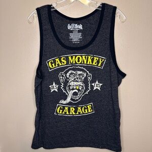Gas Monkey Garage Men’s Tank Top Size Large Gray
